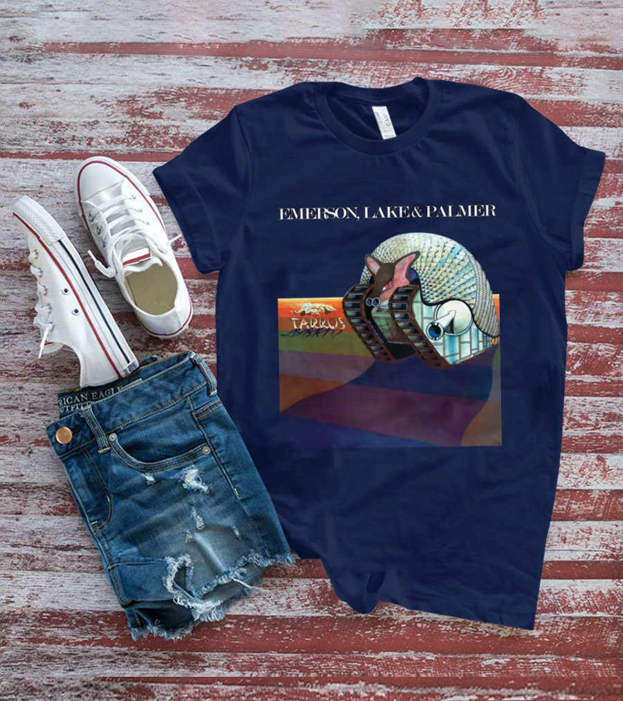 Emerson, Lake And Palmer Tarkus 12 Album Cover T-Shirt