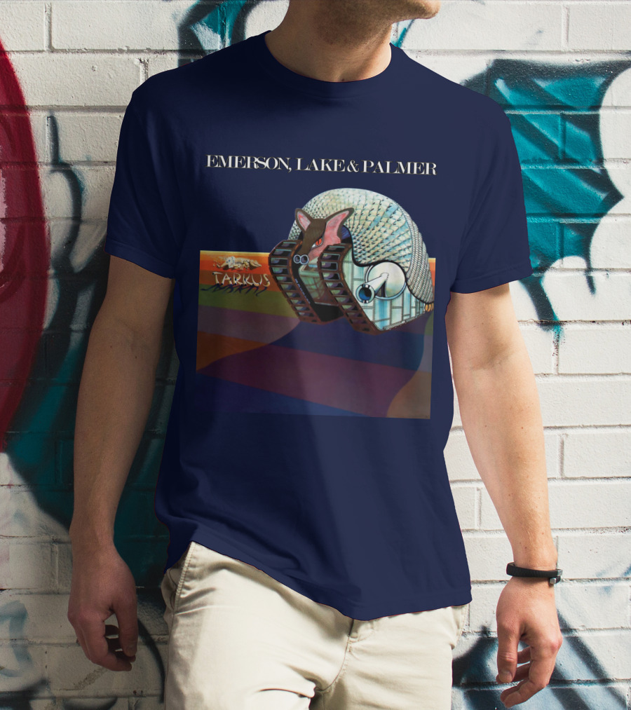 Emerson, Lake And Palmer Tarkus 12 Album Cover T-Shirt