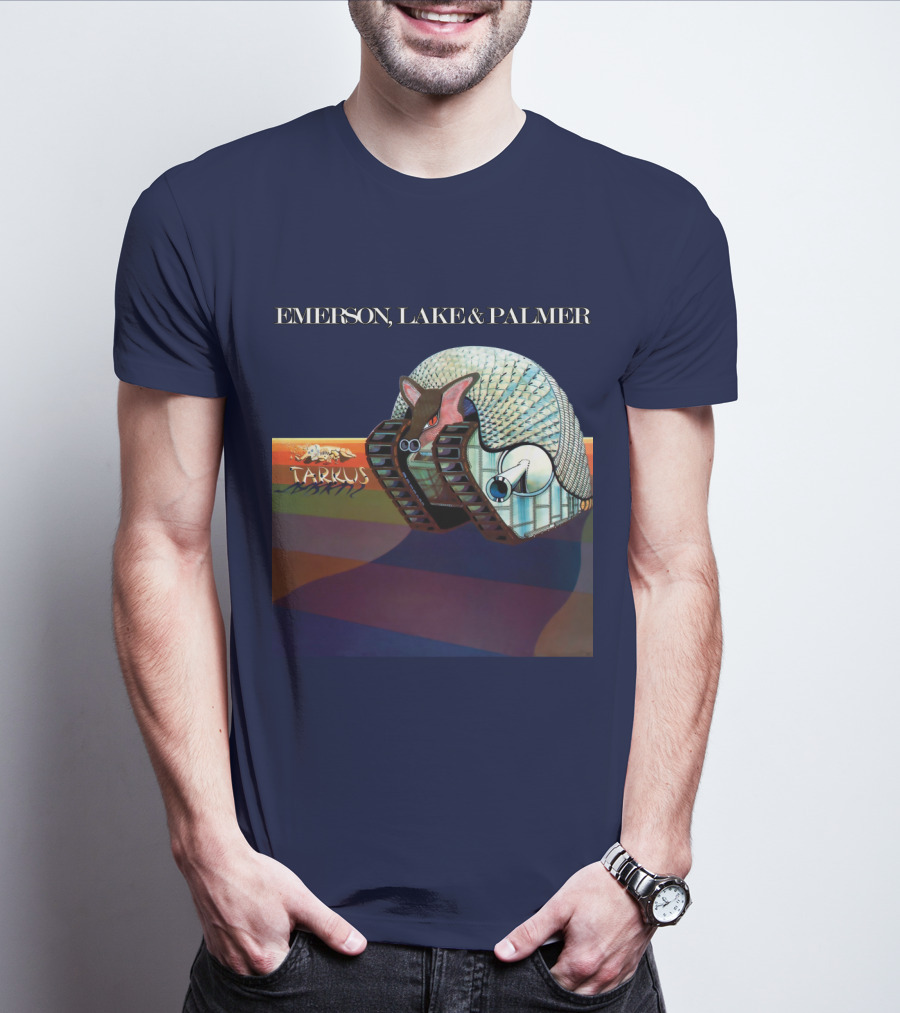 Emerson, Lake And Palmer Tarkus 12 Album Cover T-Shirt