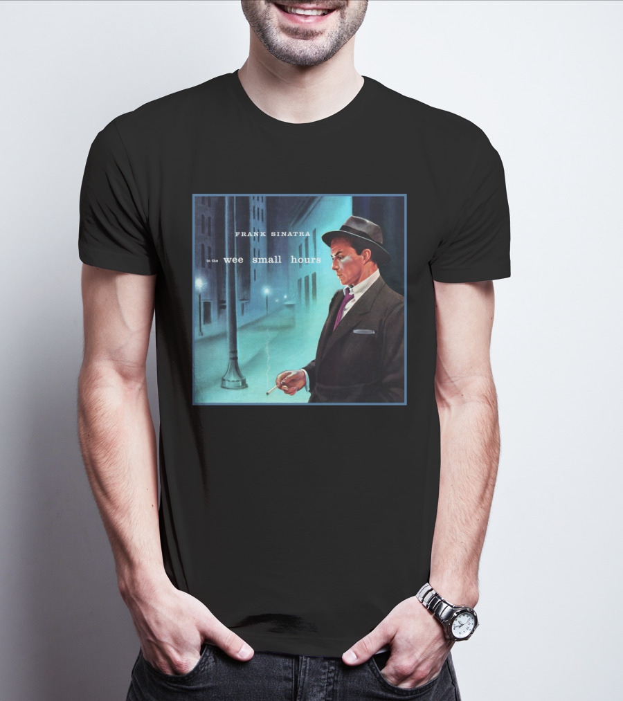 Frank Sinatra In The Wee Small Hours Classic Album Cover Smoking Night Scene T-Shirt