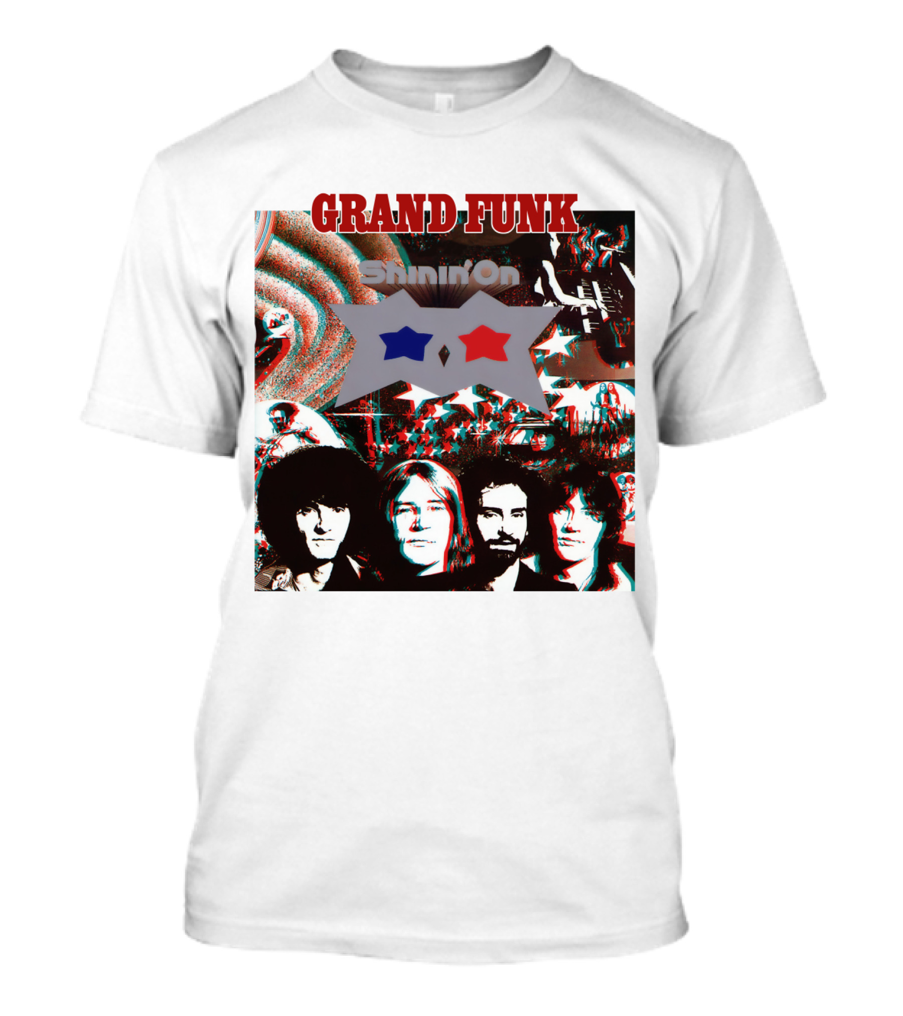 Grand Funk Shinin' On Album Cover Collage 04 T-Shirt