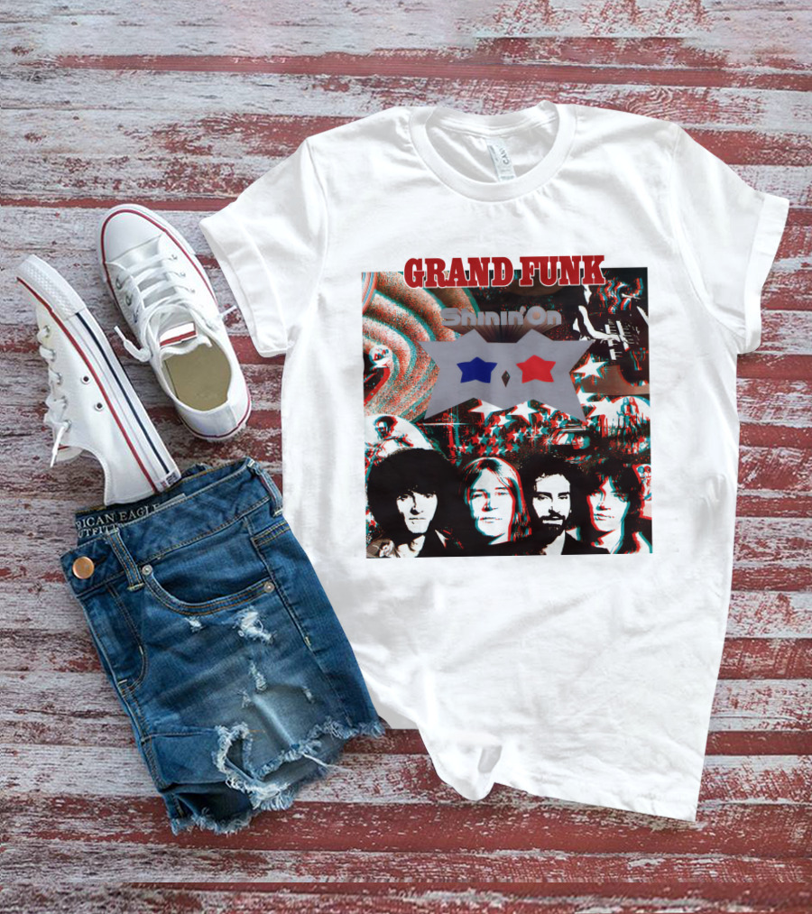 Grand Funk Shinin' On Album Cover Collage 04 T-Shirt