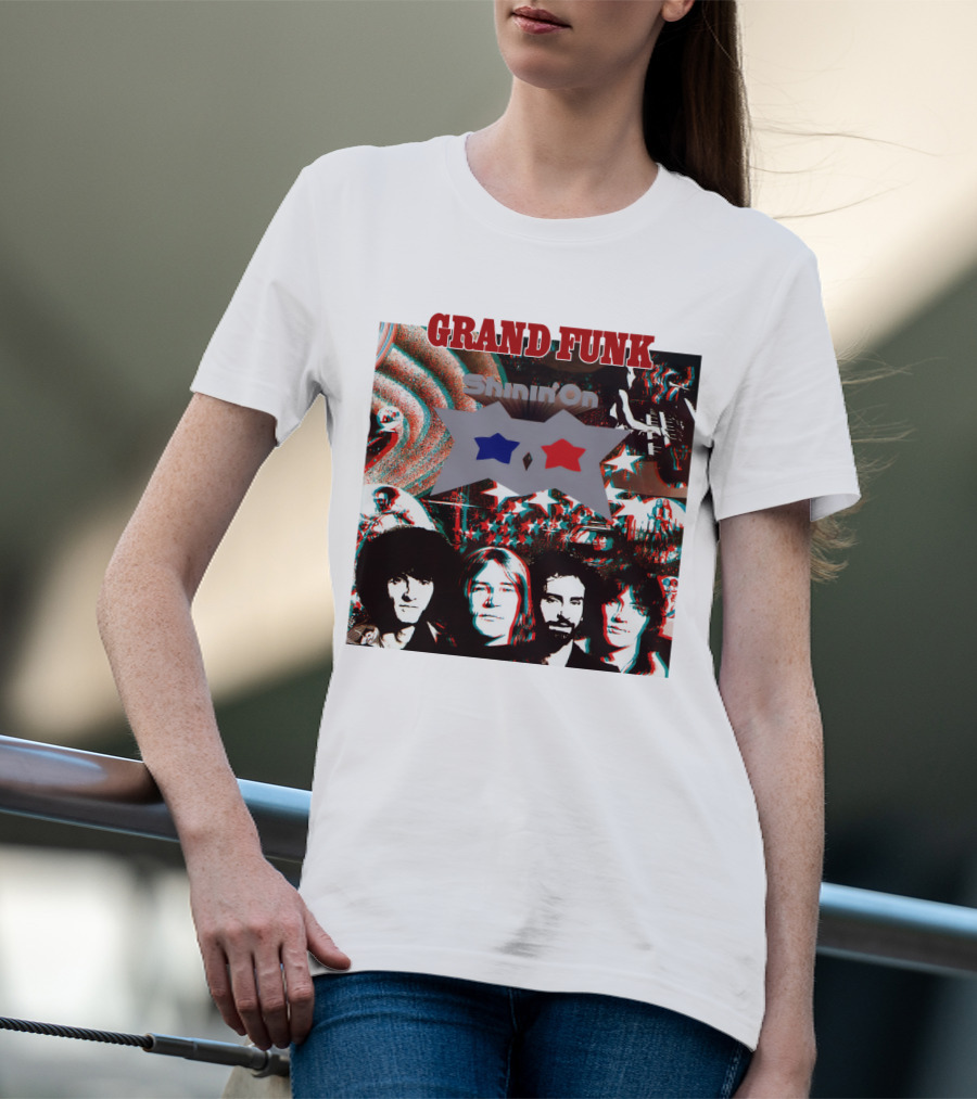 Grand Funk Shinin' On Album Cover Collage 04 T-Shirt