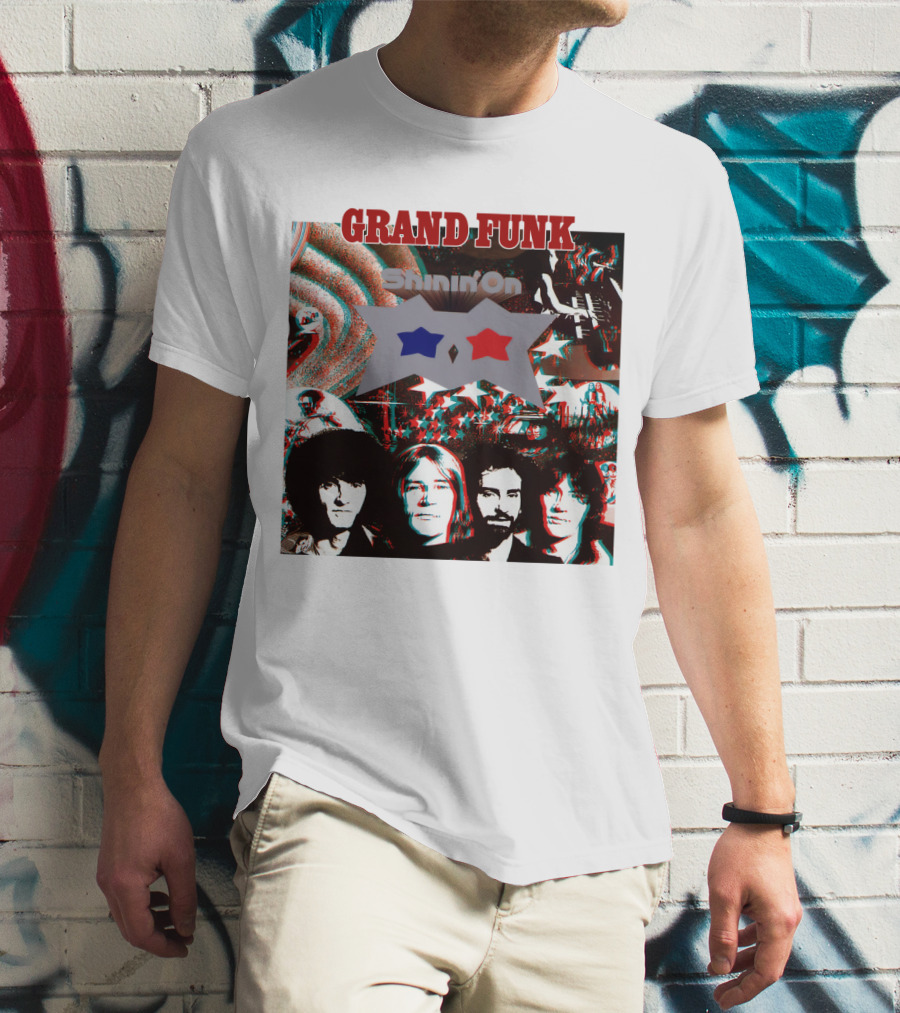 Grand Funk Shinin' On Album Cover Collage 04 T-Shirt