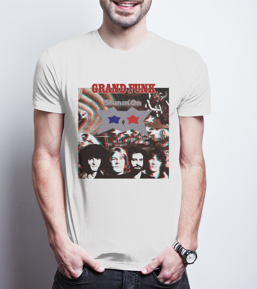 Grand Funk Shinin' On Album Cover Collage 04 T-Shirt