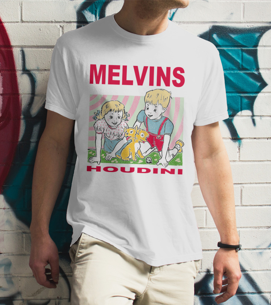 Melvins Houdini Twins With Puppies T-Shirt