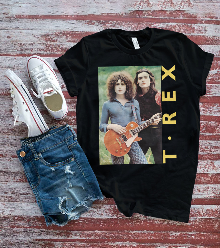T·rex Band Portrait With Guitarist On Trx T-Shirt