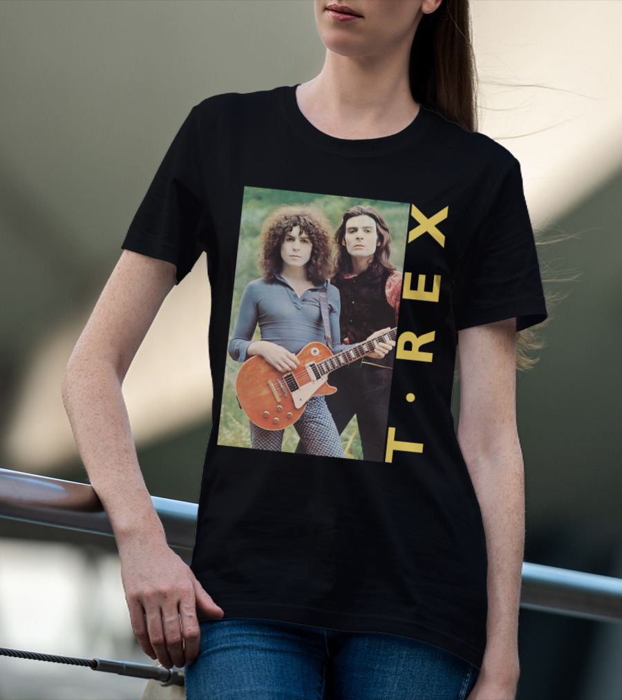 T·rex Band Portrait With Guitarist On Trx T-Shirt