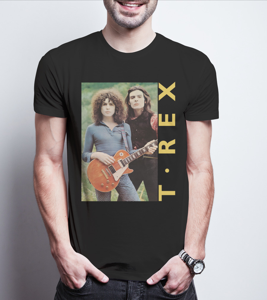 T·rex Band Portrait With Guitarist On Trx T-Shirt