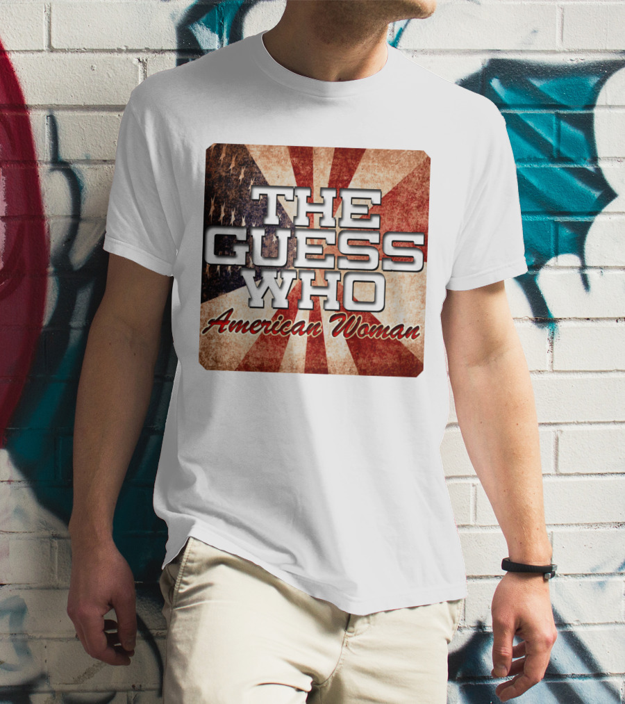The Guess Who American Woman Vintage Flag T-Shirt
