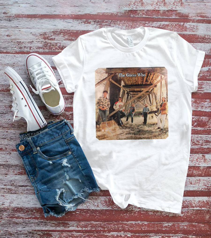 The Guess Who Montreal Canadiens Hockey Jersey Vintage Album Cover T-Shirt