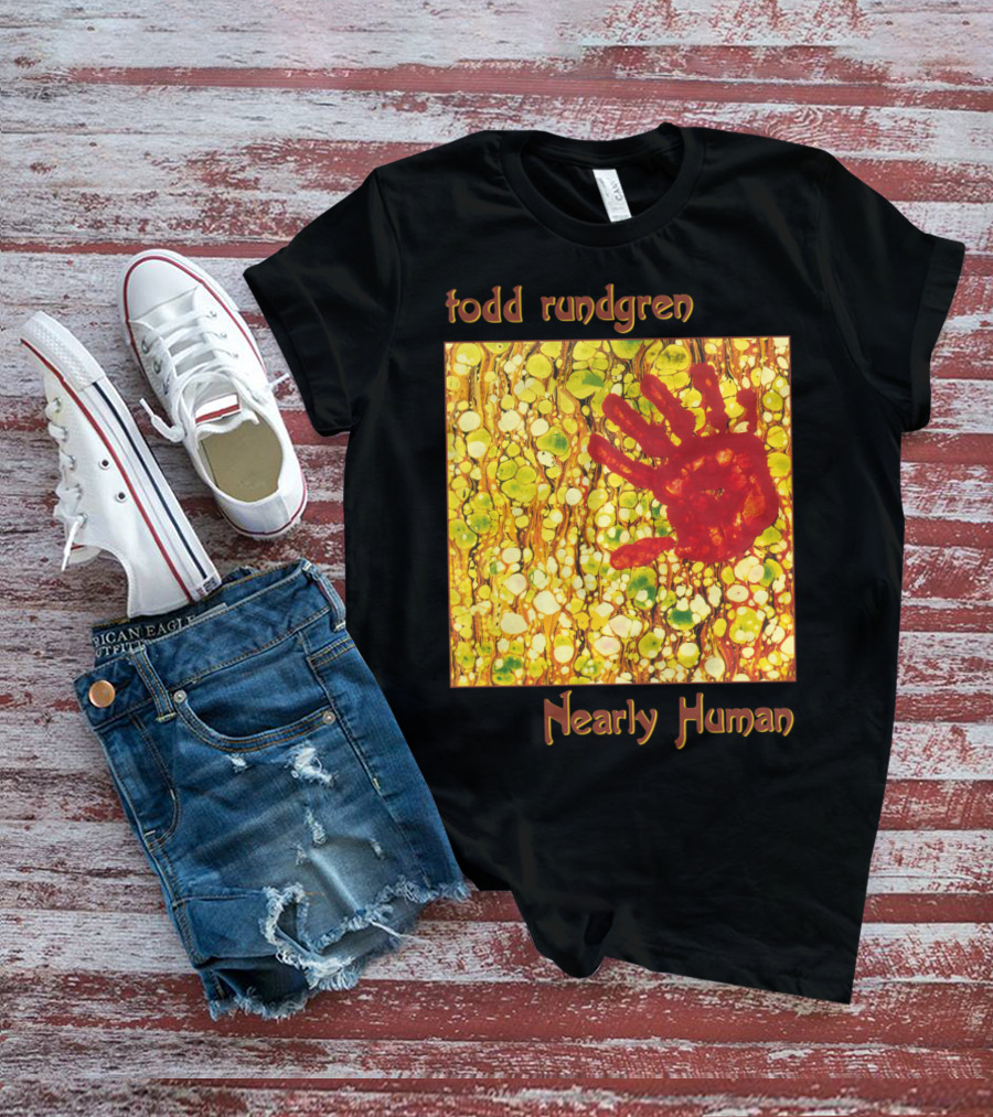 Todd Rundgren Nearly Human Handprint Cover T-Shirt