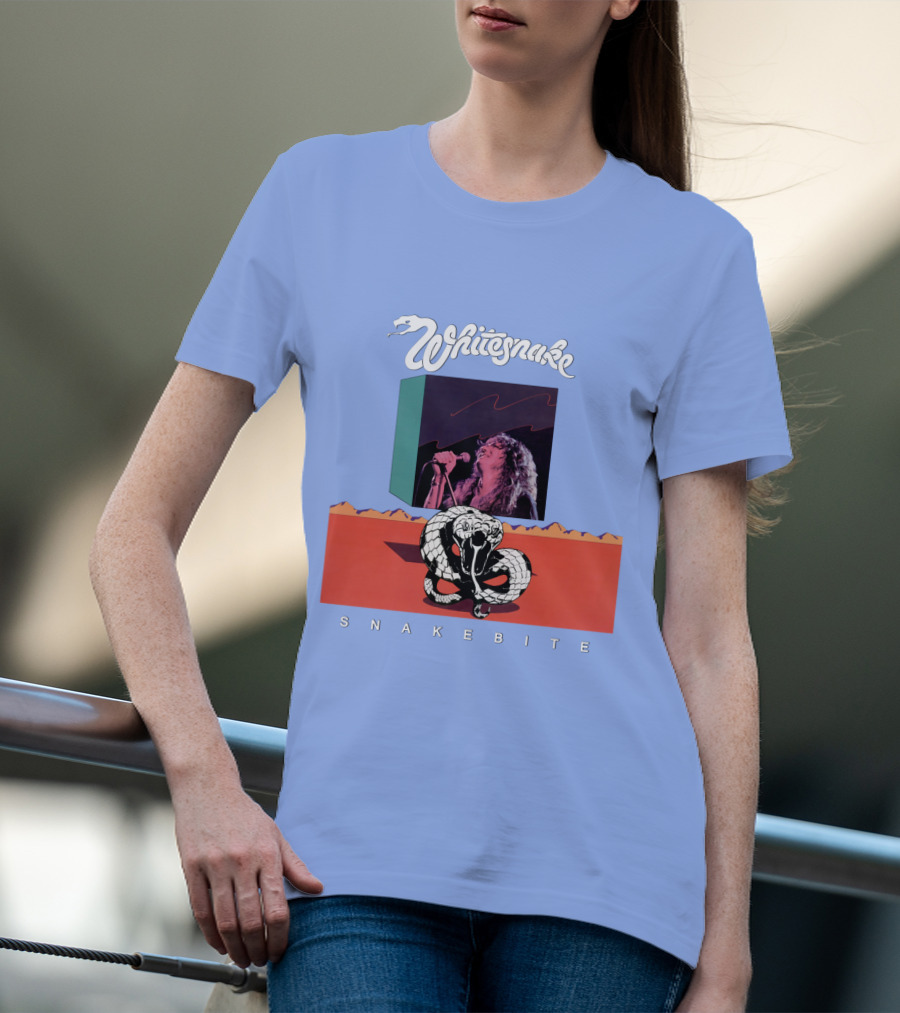 Whitesnake Snakebite Vintage Album Art With Snake And Singer T-Shirt