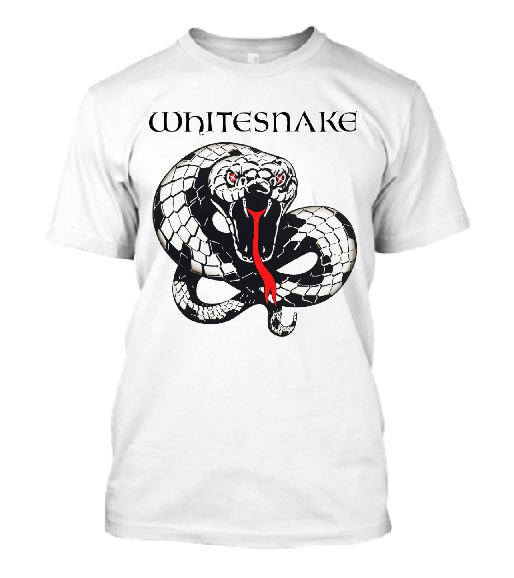 Whitesnake Logo Coiled Snake T-Shirt