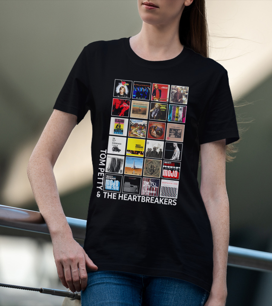 Tom Petty And The Heartbreakers Album Cover Collage T-Shirt