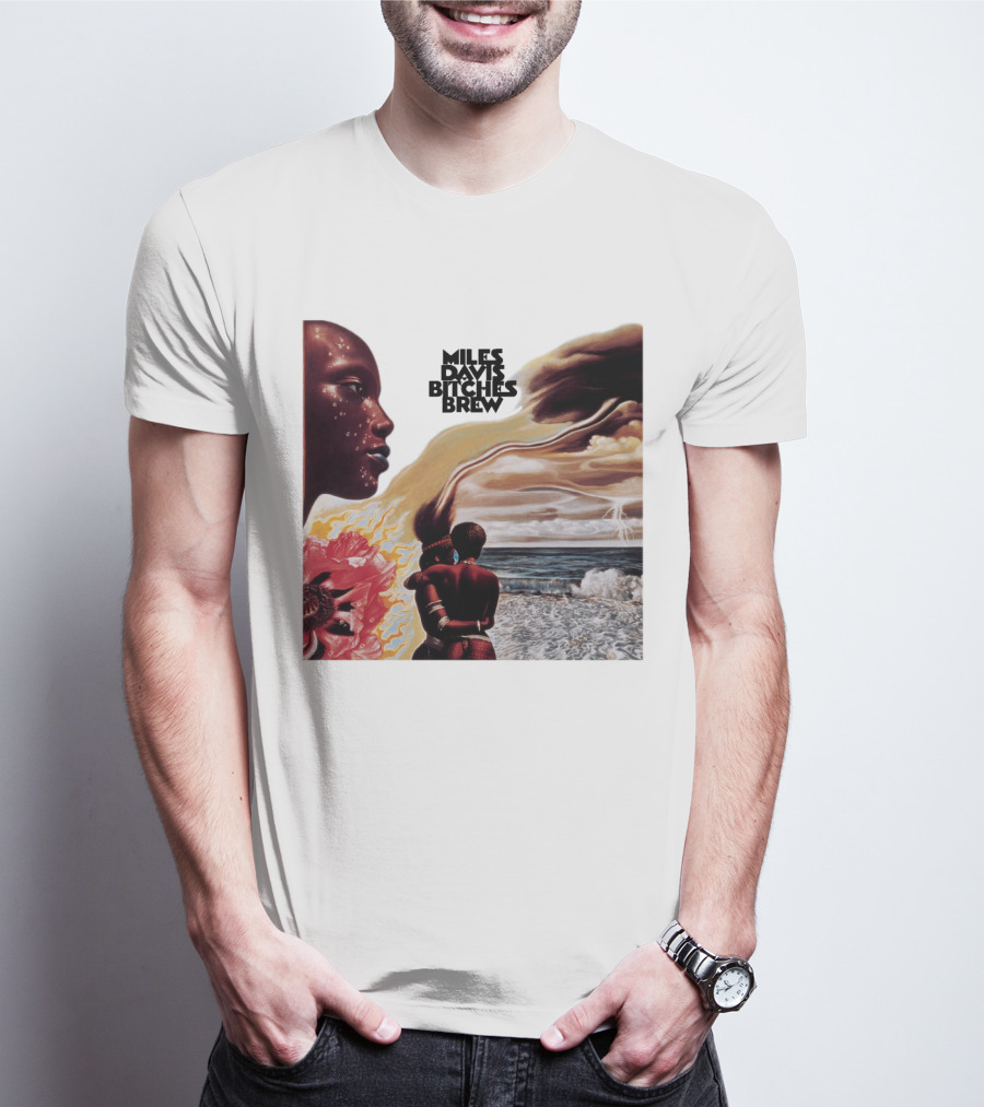 Miles Davis Bitches Brew Album Cover Art T-Shirt
