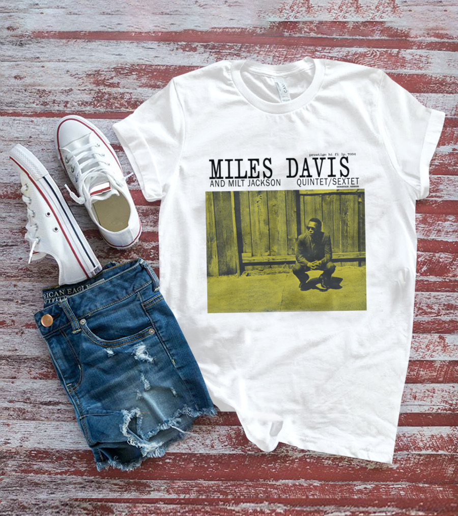 Miles Davis And Milt Jackson Quintet/Sextet Prestige Hi Fi Lp 7034 T-Shirt