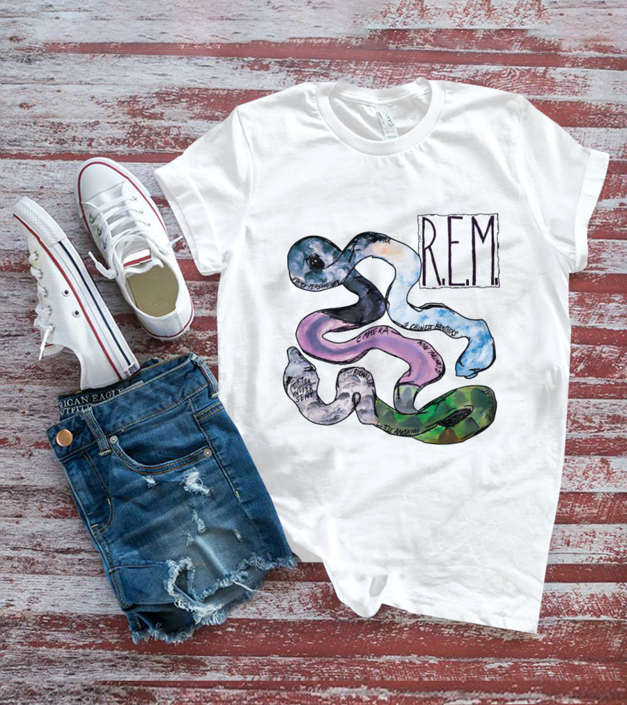 R.e.m. Album Artwork With Track Titles Elements T-Shirt