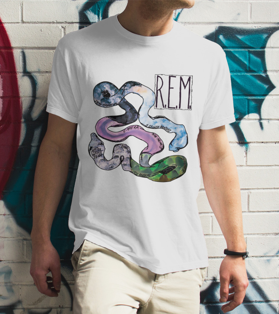 R.e.m. Album Artwork With Track Titles Elements T-Shirt