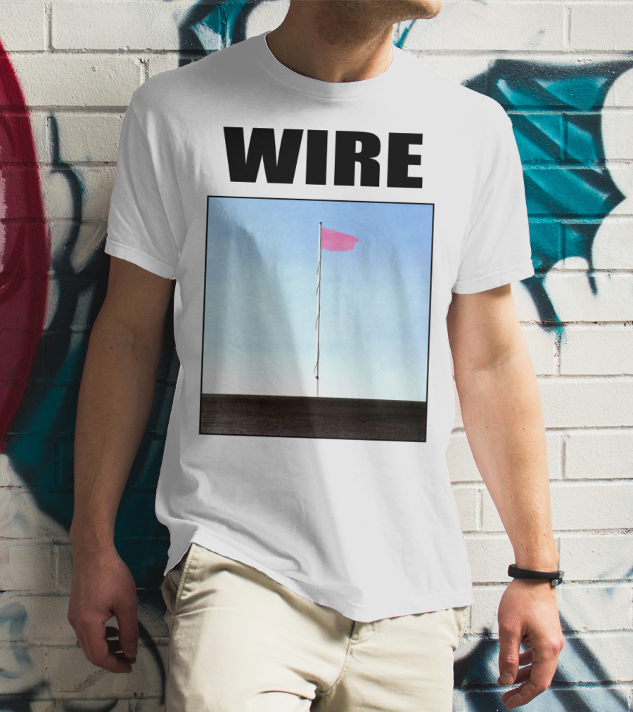 Wire Pink Flag Iconic Album Cover T-Shirt