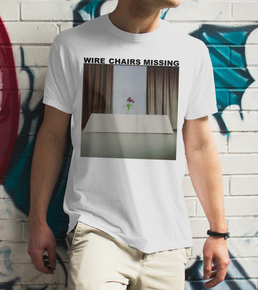 Wire Chairs Missing Orchid On Table Minimalist Room T-Shirt