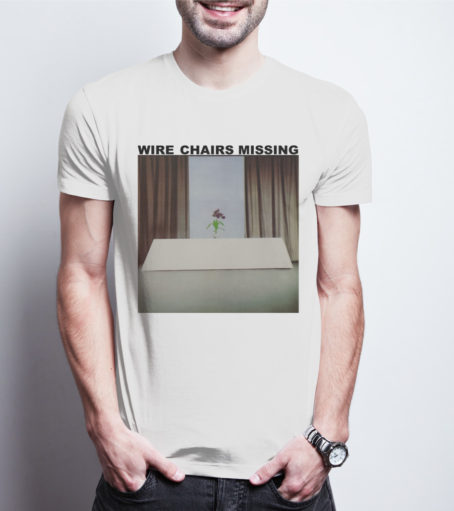 Wire Chairs Missing Orchid On Table Minimalist Room T-Shirt