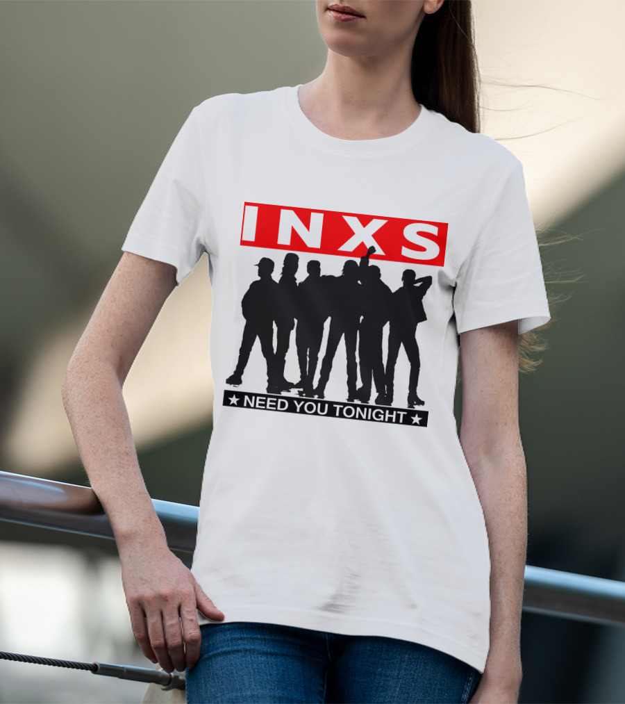 Inxs Need You Tonight Silhouette Band Members T-Shirt