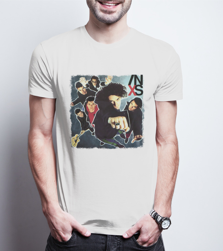 Inxs Band Members Action Collage Art T-Shirt