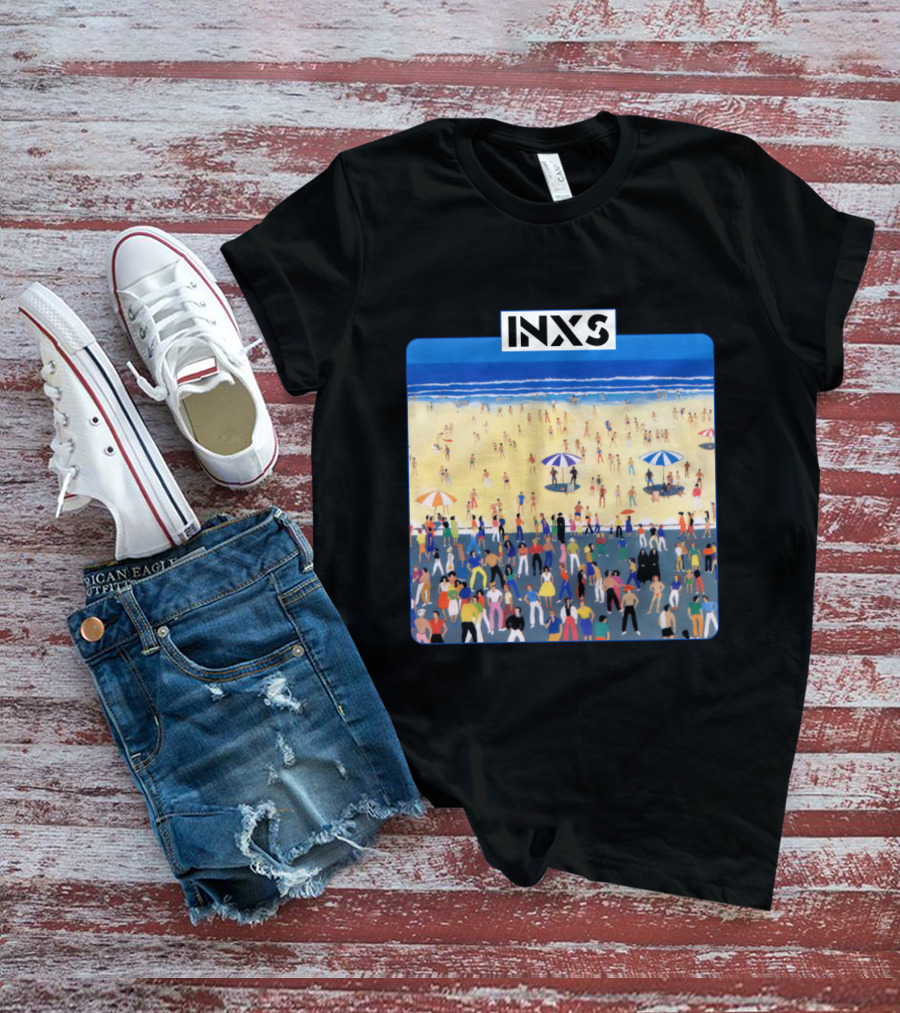 INXS Bondi Beach Crowd T-Shirt