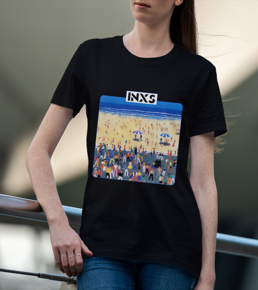 INXS Bondi Beach Crowd T-Shirt
