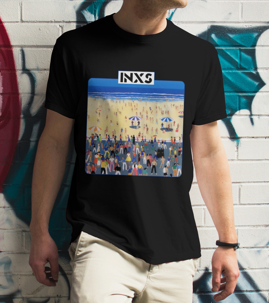 INXS Bondi Beach Crowd T-Shirt