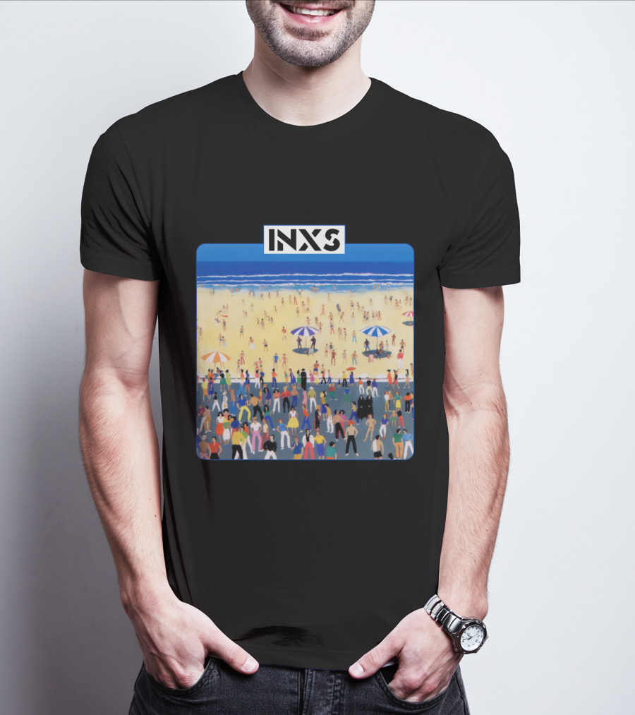 INXS Bondi Beach Crowd T-Shirt
