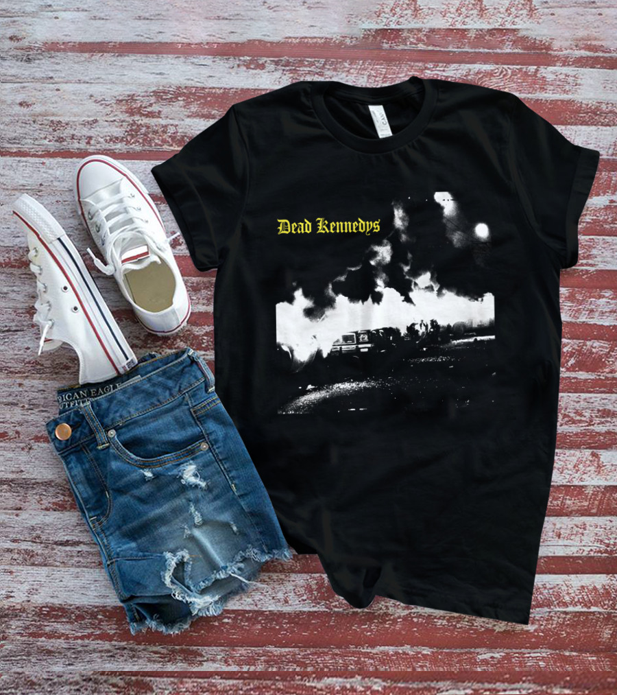 Dead Kennedys Car Riot Scene T-Shirt