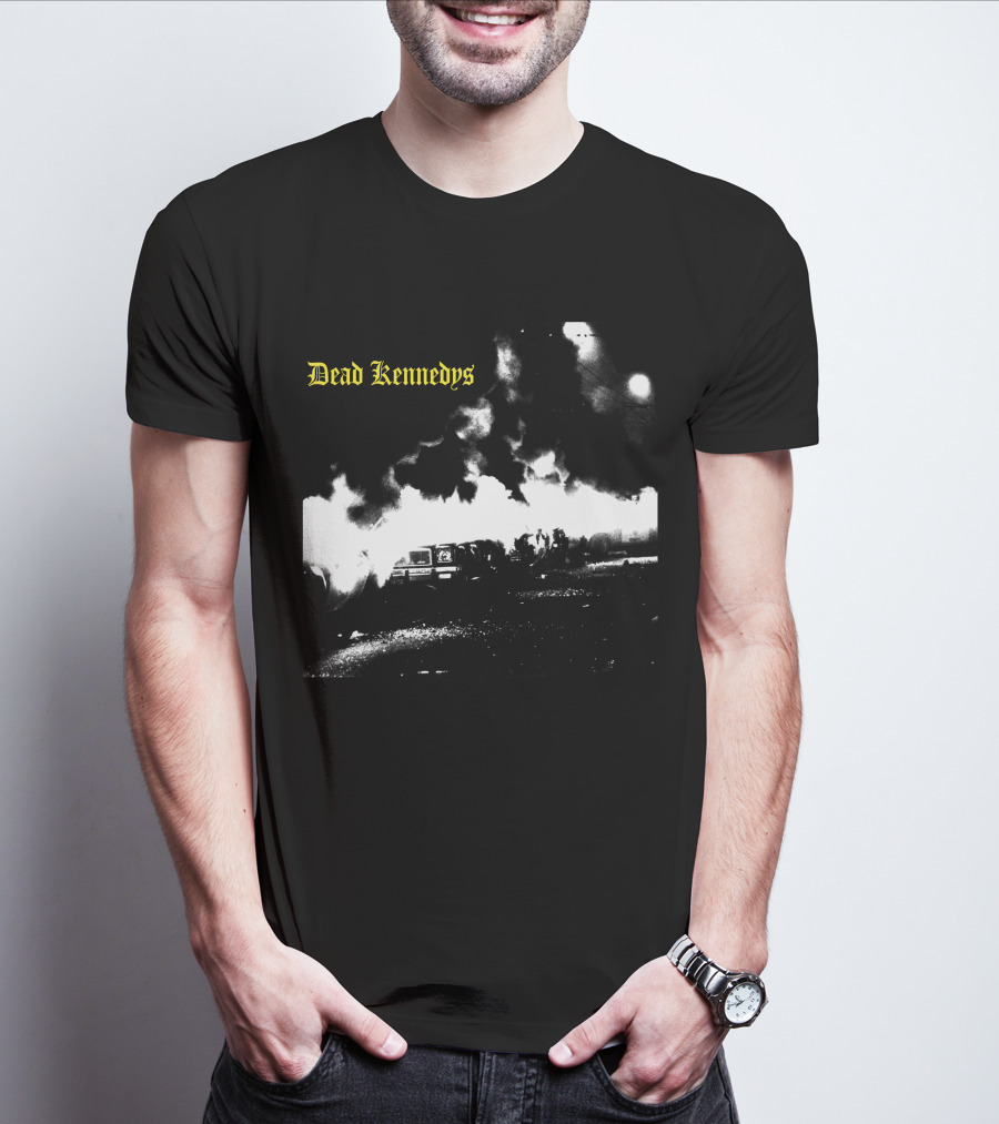 Dead Kennedys Car Riot Scene T-Shirt