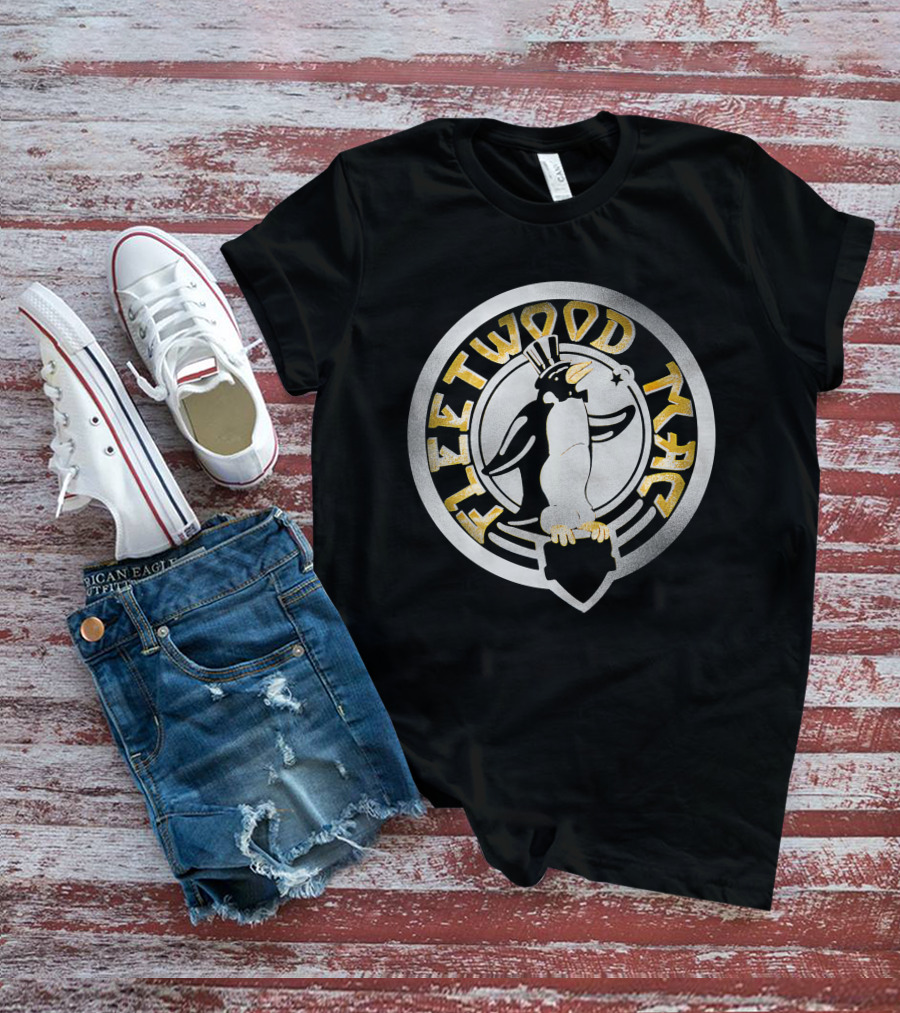 Fleetwood Mac Penguin Logo Vintage Style T-Shirt