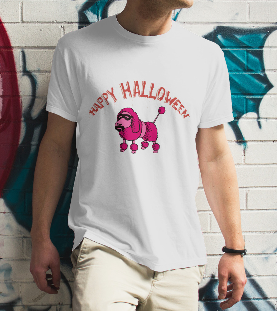 Happy Halloween Pink Poodle Fzp T-Shirt