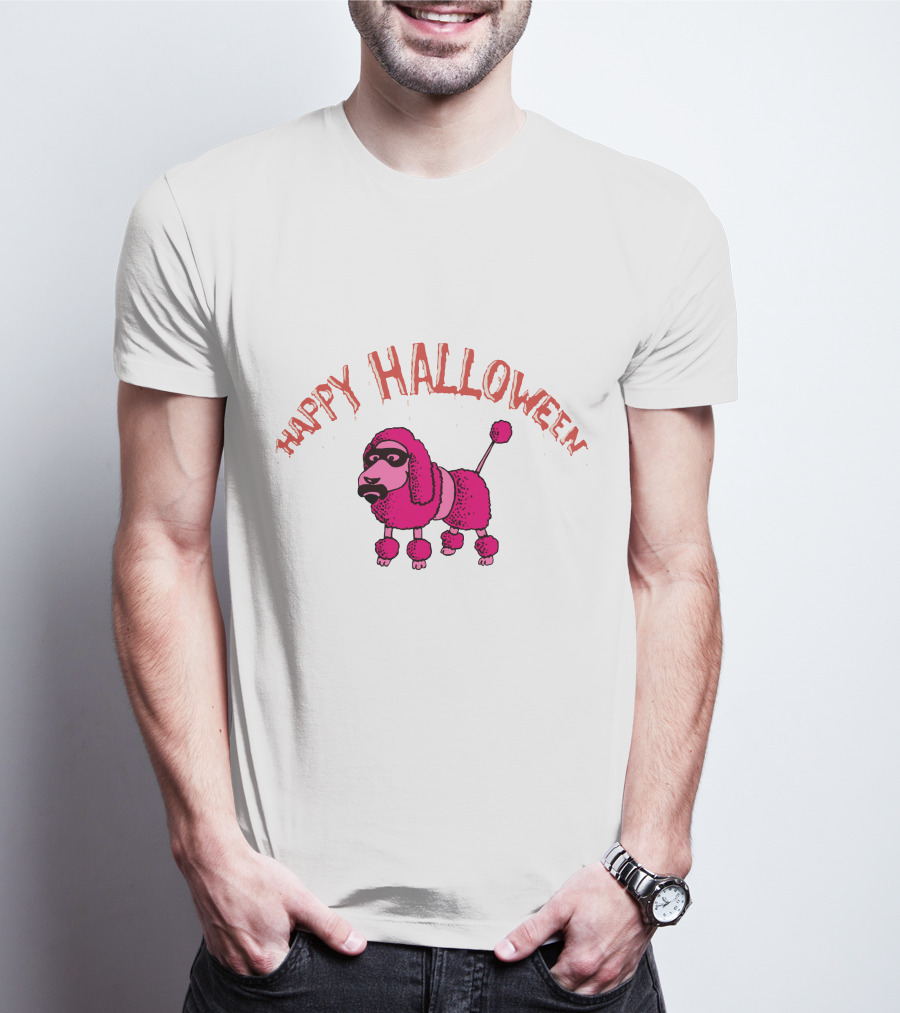 Happy Halloween Pink Poodle Fzp T-Shirt