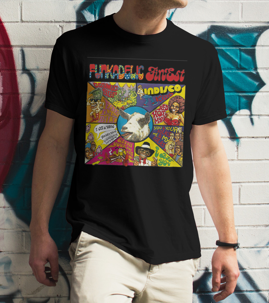 Funkadelic Finest Cosmic Slop Indisco Kid Joyful Bill T-Shirt