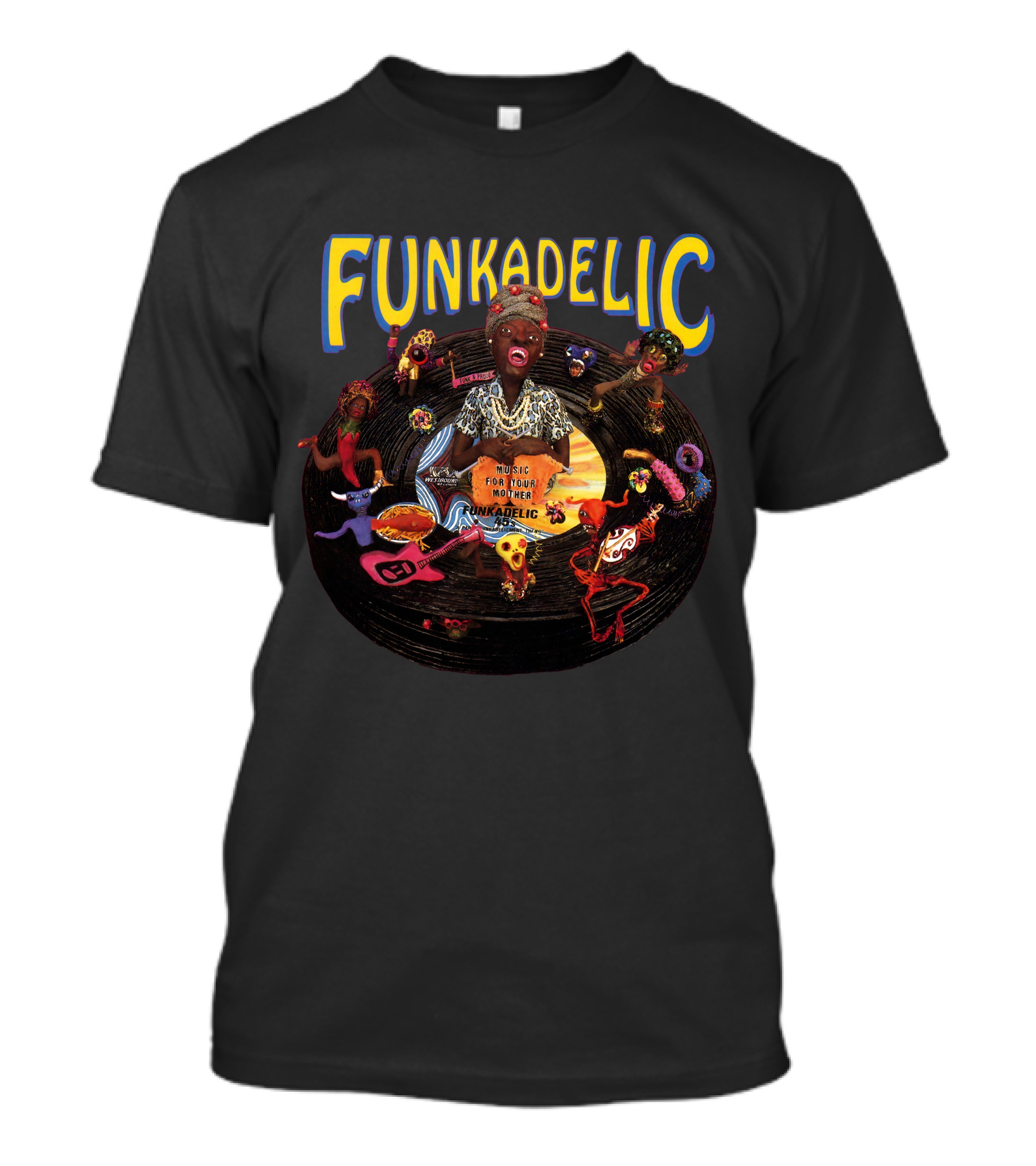 Funkadelic Maggot Brain Album Cover Mural For A Mind Funkadelic T-Shirt