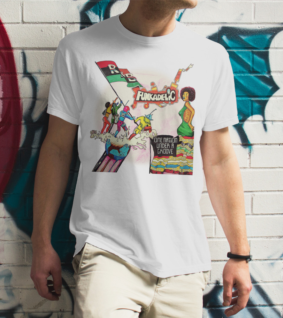 Funkadelic One Nation Under A Groove R&B Psychedelic Style T-Shirt