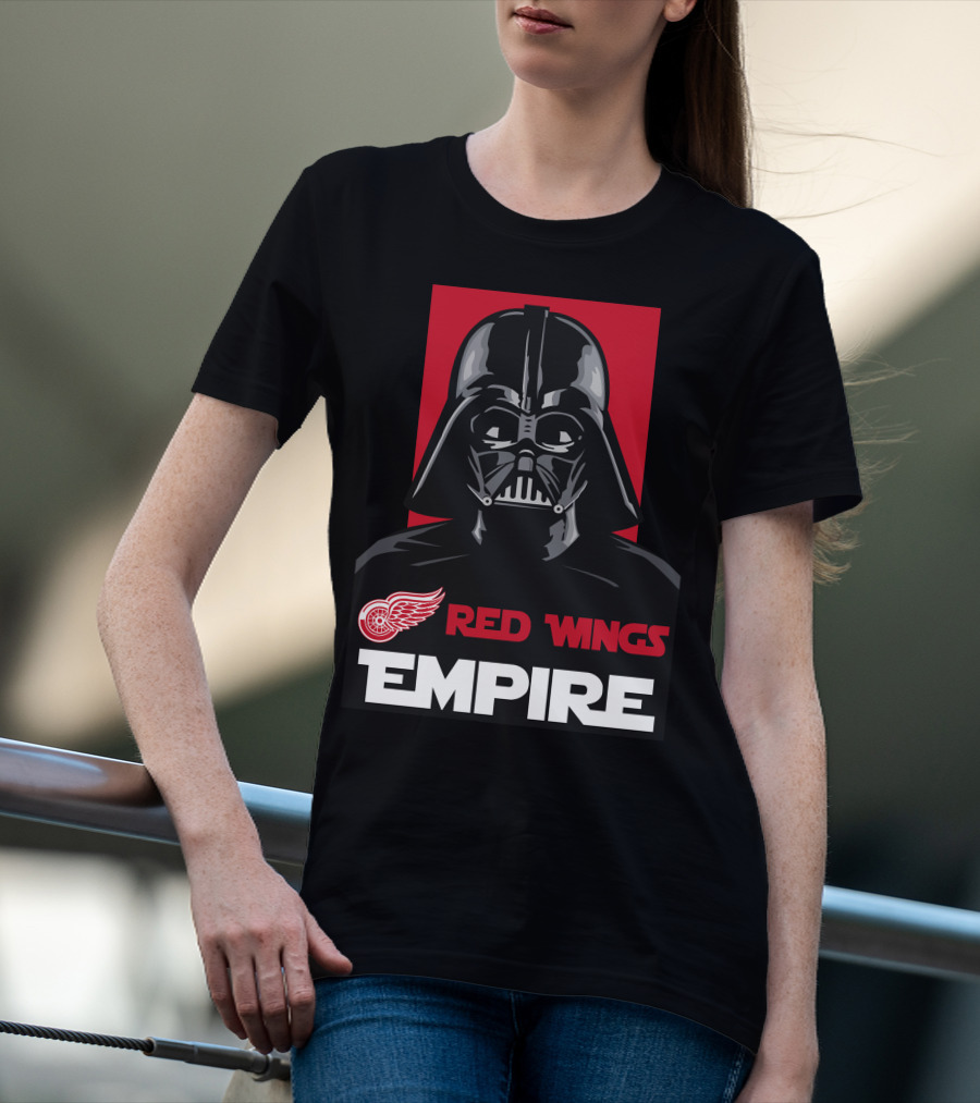 Detroit Red Wings Empire Darth Vader Nhl T-Shirt