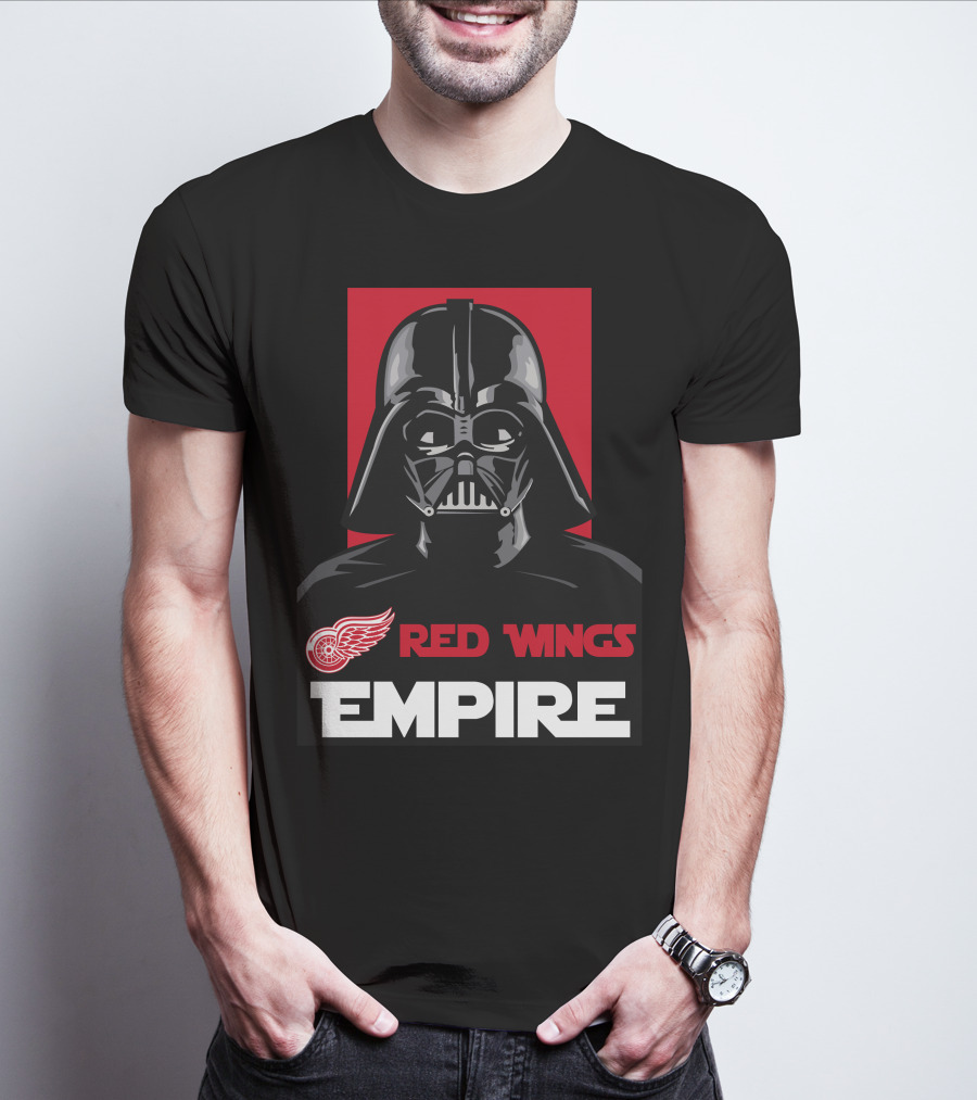 Detroit Red Wings Empire Darth Vader Nhl T-Shirt