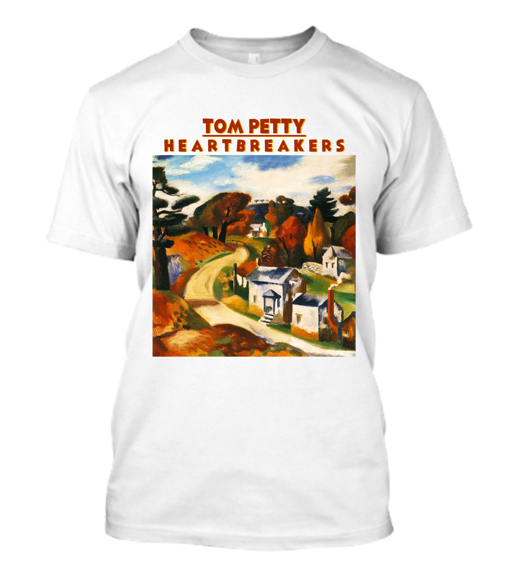 Tom Petty Heartbreakers Rustic Landscape Art T-Shirt