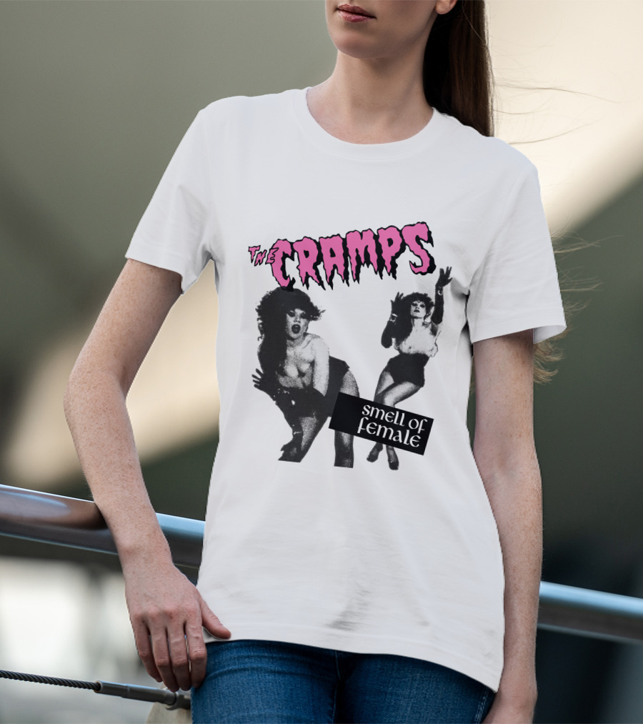The Cramps Smell Of Female Vintage Punk Rock Album Cover T-Shirt