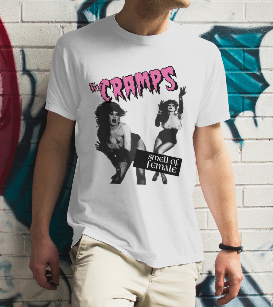 The Cramps Smell Of Female Vintage Punk Rock Album Cover T-Shirt