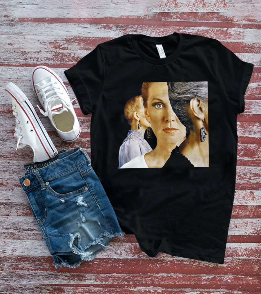 Dramatic Portrait Faces With Bold Earrings And Elegant Hairstyle T-Shirt