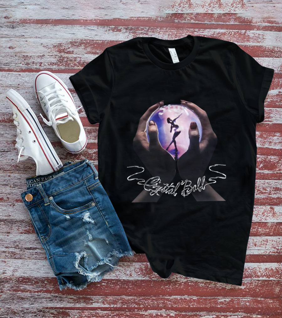 Styx Crystal Ball Silhouette Hands T-Shirt