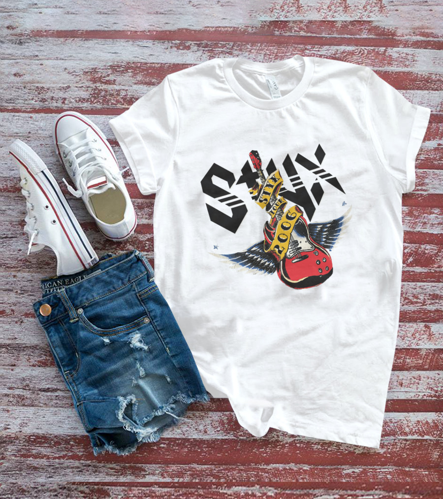 Styx 2006 Tour Guitar Wings T-Shirt