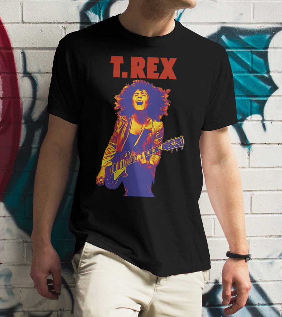 T. Rex Electric Guitar Glam Rock T-Shirt