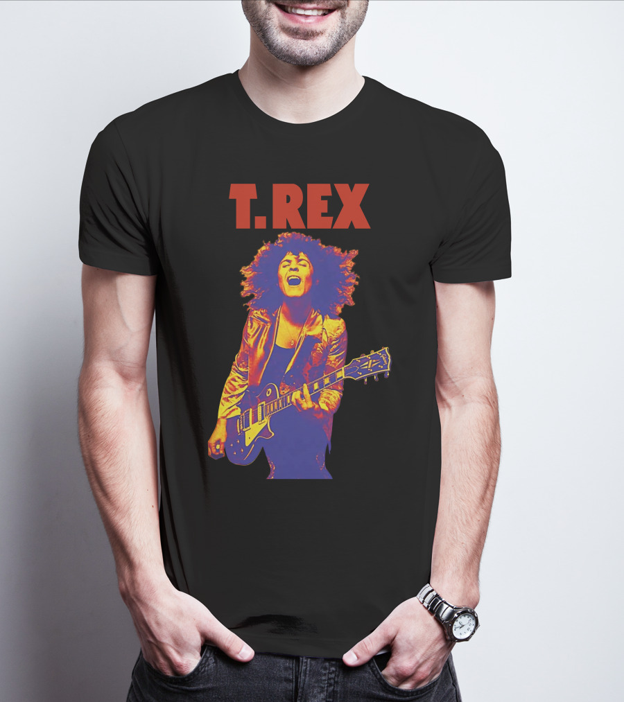 T. Rex Electric Guitar Glam Rock T-Shirt